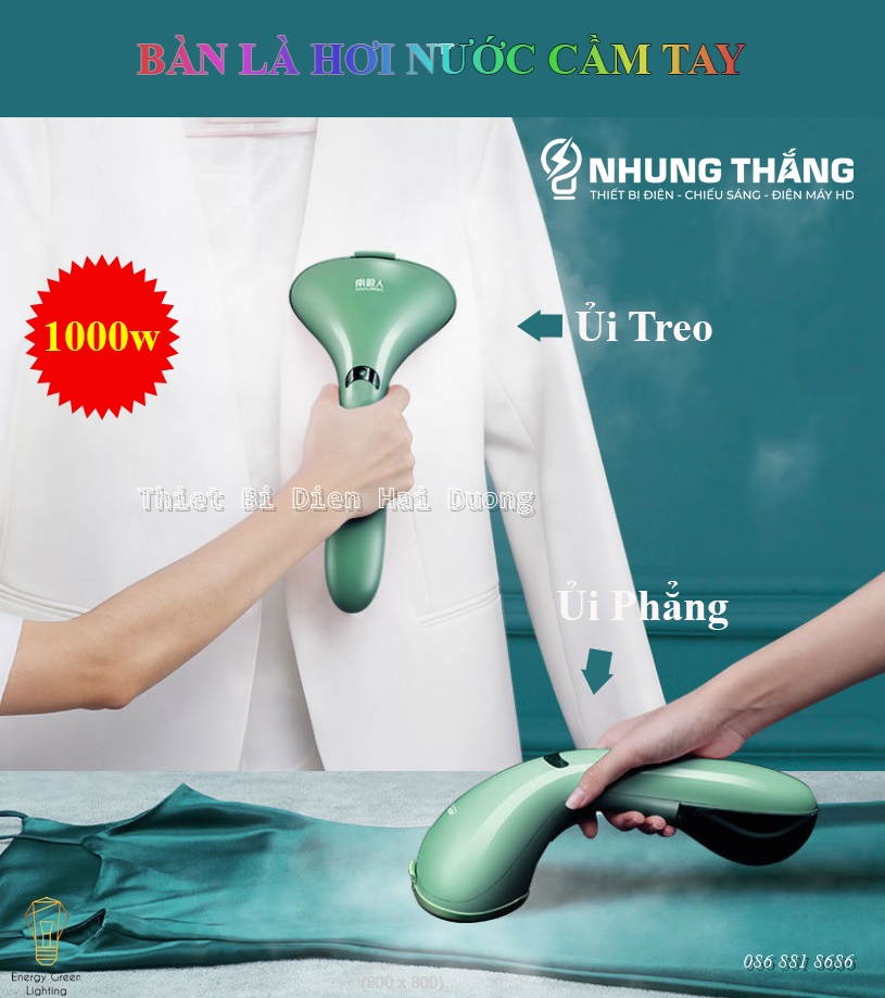 Bàn Ủi Hơi Nước Cầm Tay  EM-609B - Công Suất