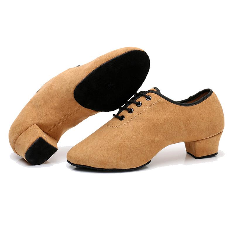 Giày khiêu vũ Latin của DKZSYIM Color: B Rubber-5CM Shoe Size: 34
