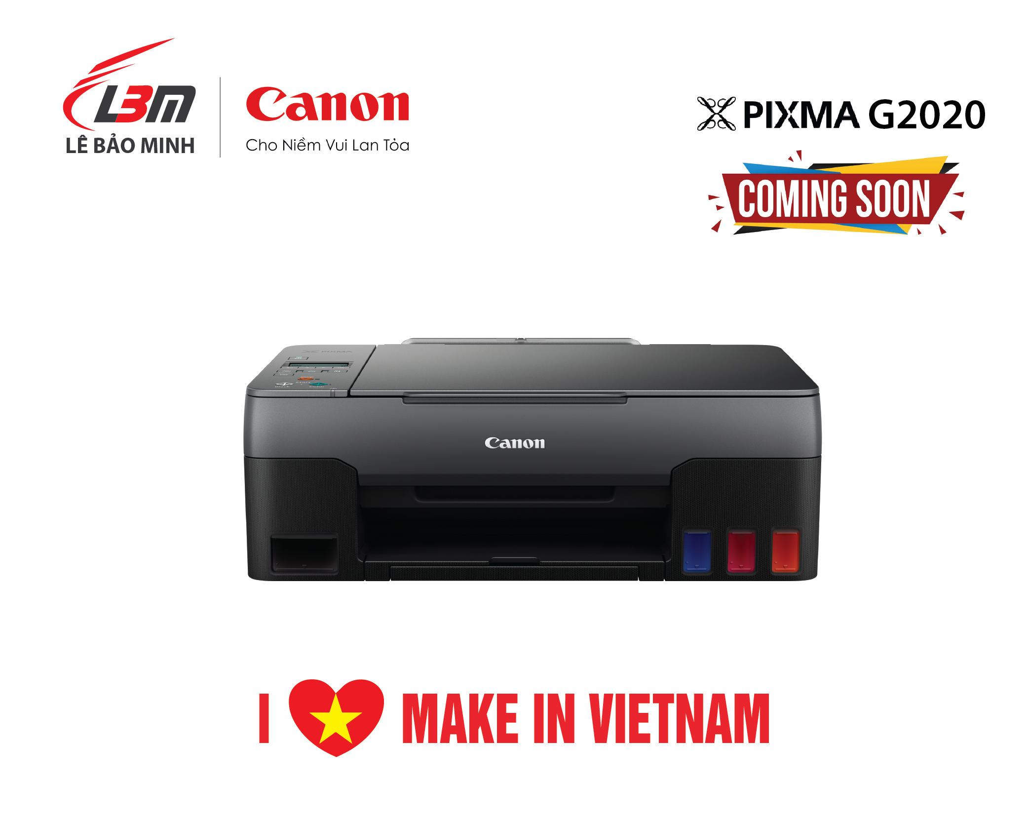 Máy in Phun màu đa chức năng Canon G2020- Hàng chính hãng