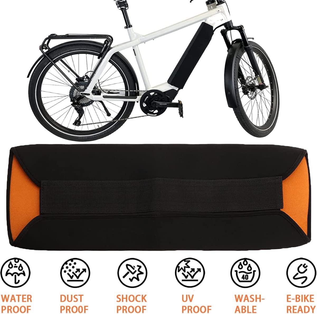 Bảo vệ pin xe đạp điện, vỏ bảo vệ tiêu chuẩn trong Neoprene cho pin tích hợp, điều chỉnh phổ quát, bảo vệ lạnh và bụi bẩn