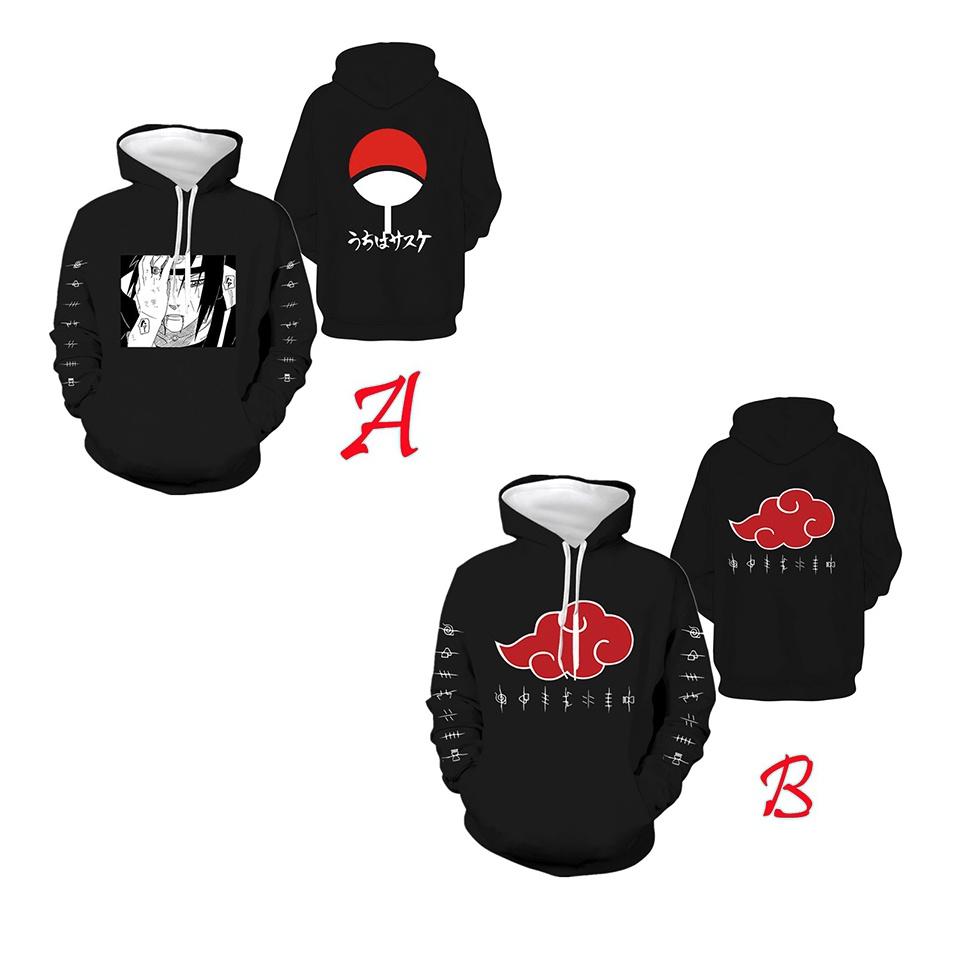 BST Áo hoodie Naruto in hình nhân vật uchiha - itachi Akatsuki mẫu đẹp