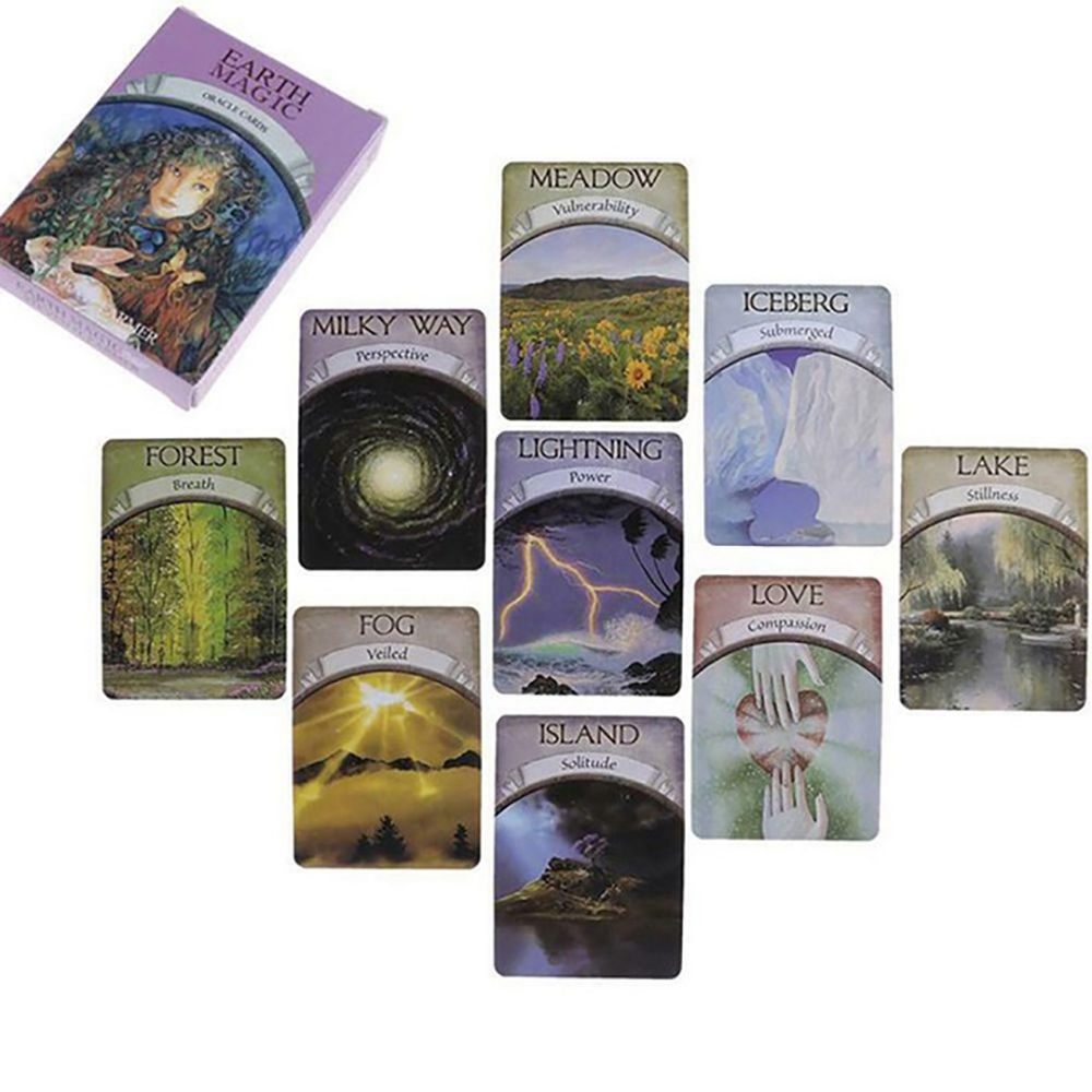 Bộ Bài Oracle Earth Magic 48 Lá Bài Tặng File Tiếng Anh Và Đá Thanh Tẩy