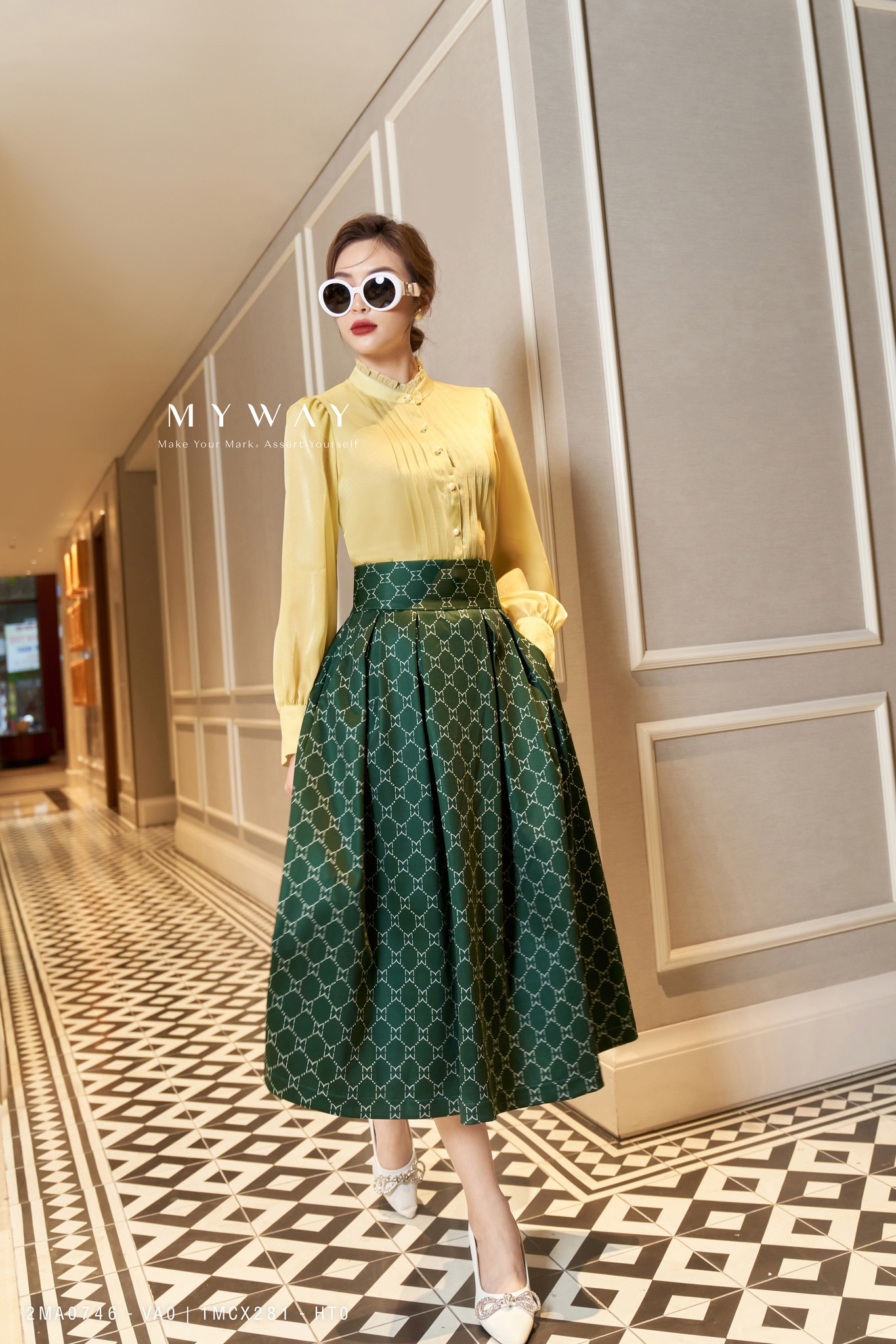 Áo Sơ Mi Nữ Công Sở Dài Tay MY WAY Organza Thanh Lịch 2MA0746