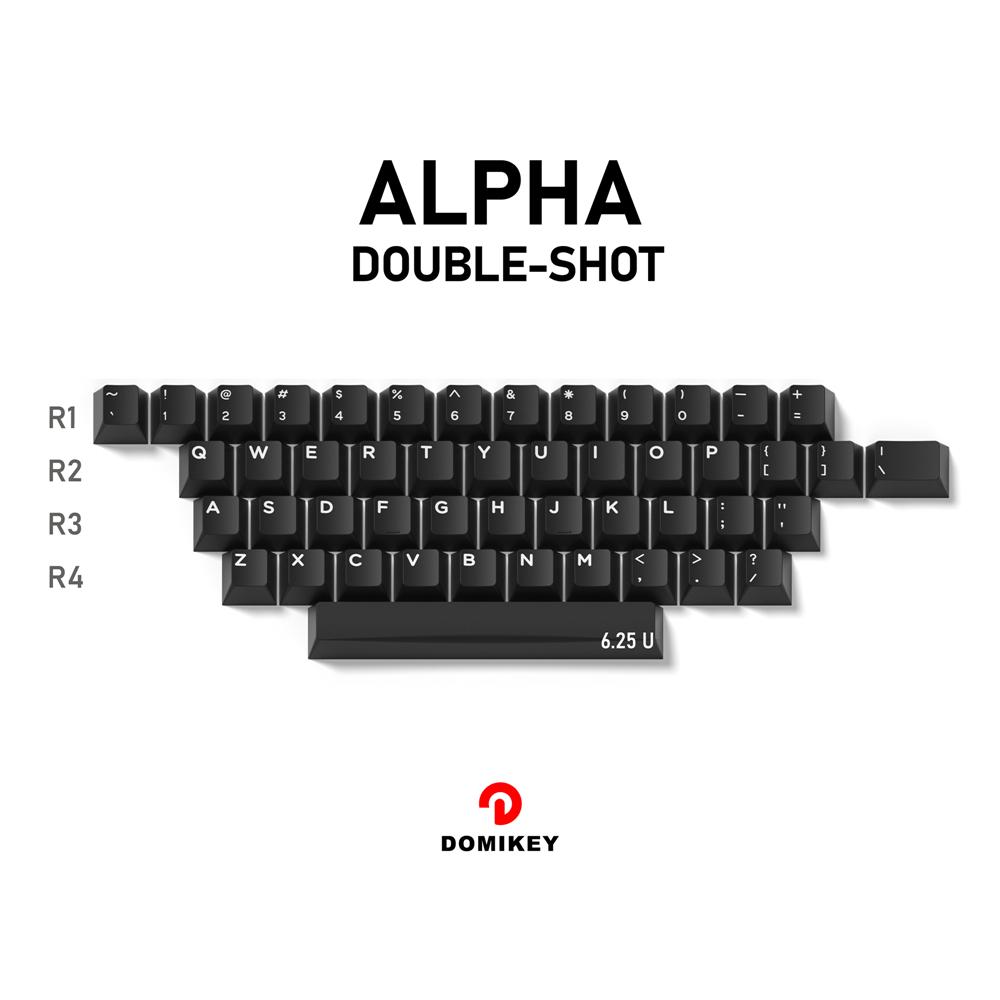 Domikey Anh Đào Hồ Sơ Abs Doubleshot Keycap WOB Màu Trắng Đen Cho Mx Thân Bàn Phím Game 87 104 Gh60 Xd64 Xd68 xd84 BM60 BM65