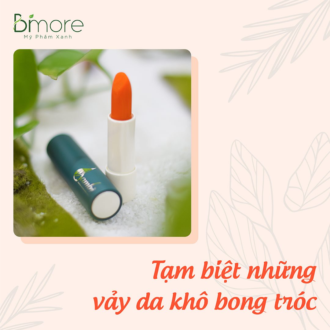 Son Dưỡng Gấc Xương Rồng Bimore Dưỡng Môi Mềm Mịn, ngừa lão hóa