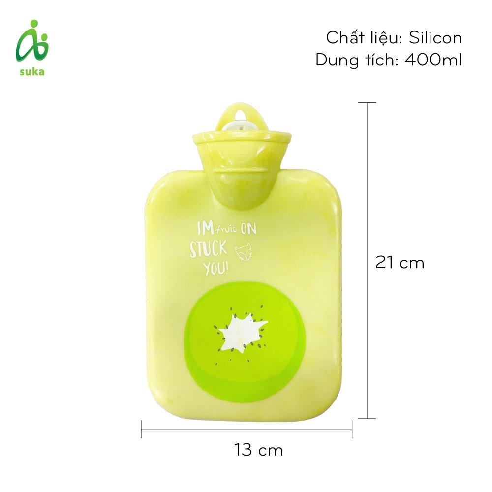 Túi chườm silicon đa năng, chườm giữ ấm, chuomf giảm đau, hạ sốt 450ml SK