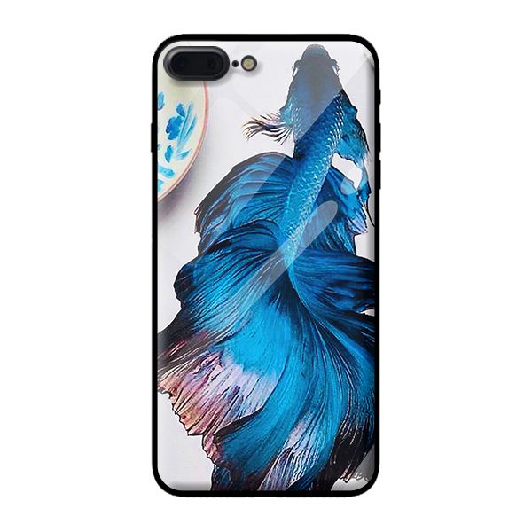 Ốp kính cường lực cho iPhone 8 Plus  cá 112 - Hàng chính hãng