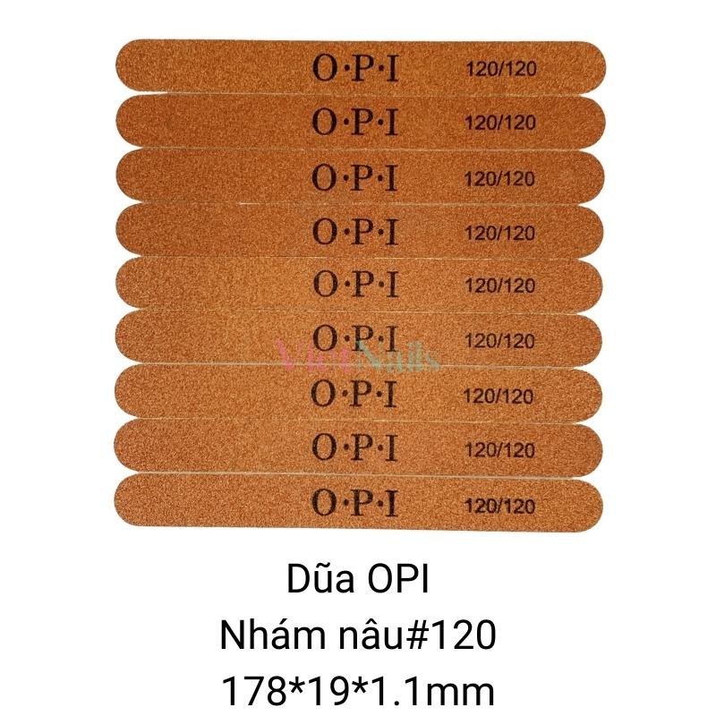 Dũa Móng Tay OPI Màu Nâu Nhám 120 Dùng Để Dũa Móng Thật, Dũa Móng Tự Nhiên Rất Êm Móng