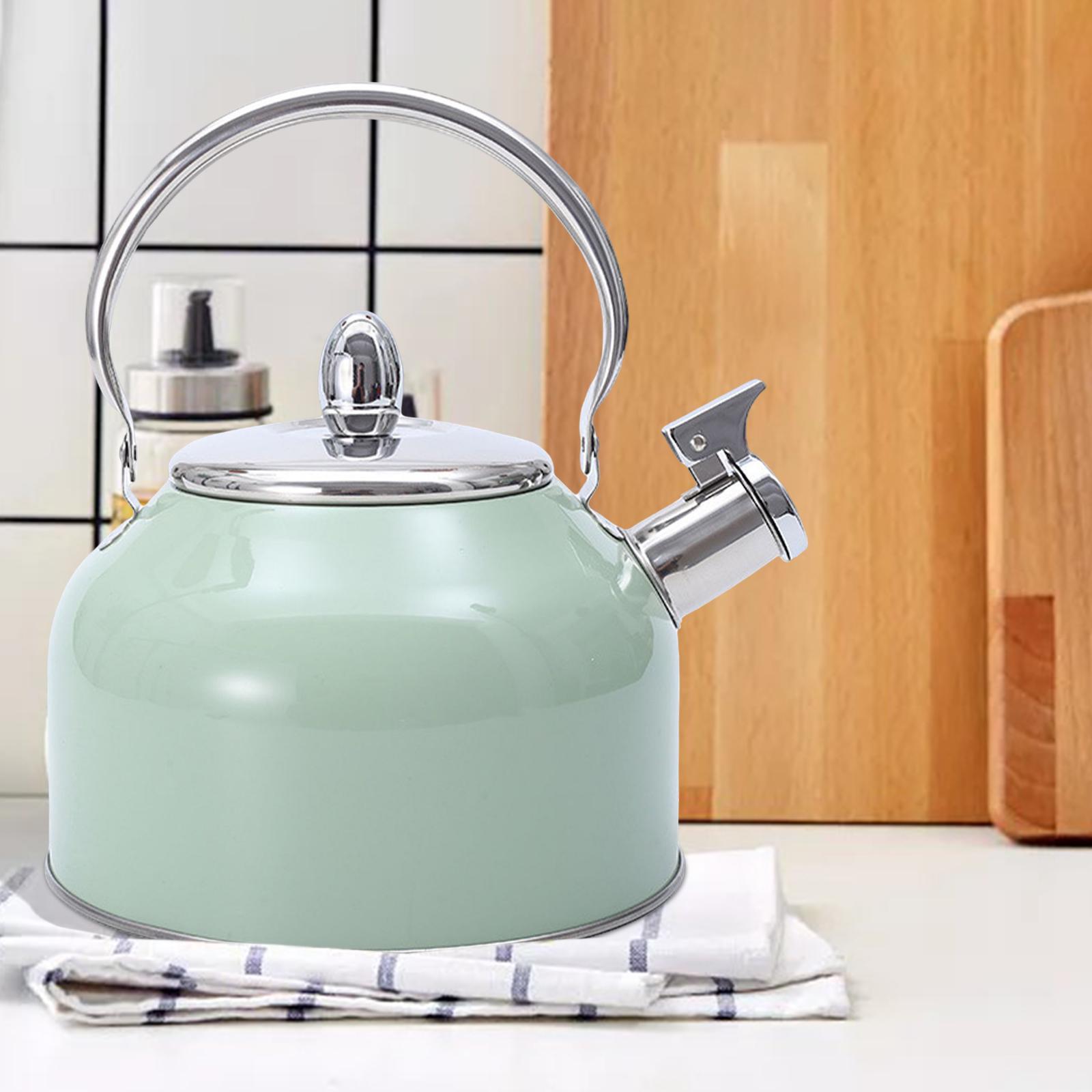 2.5L Stainless Steel Tea Pot Whistle Sound Water Kettle Lightweight