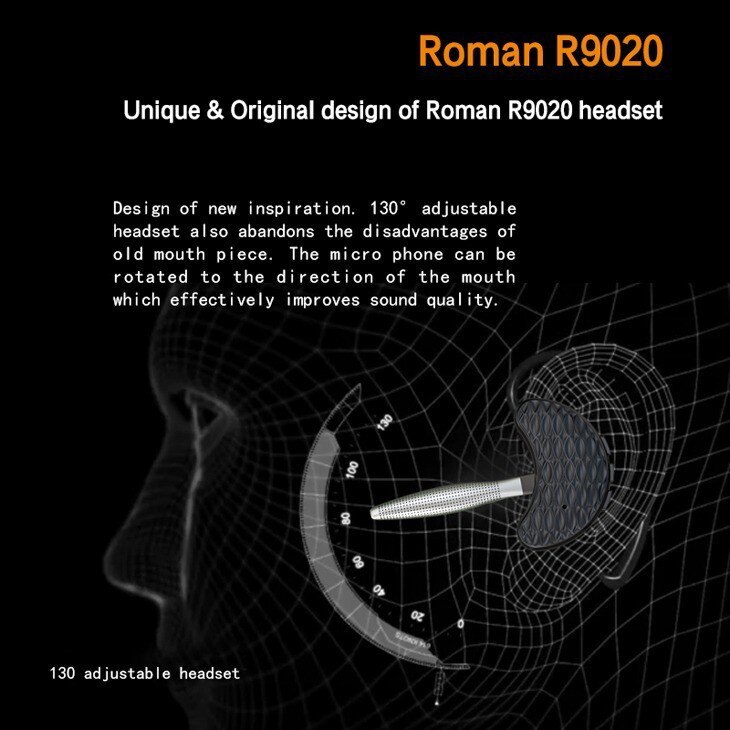 Tai nghe Bluetooth Roman R9020 - Hàng Chính Hãng