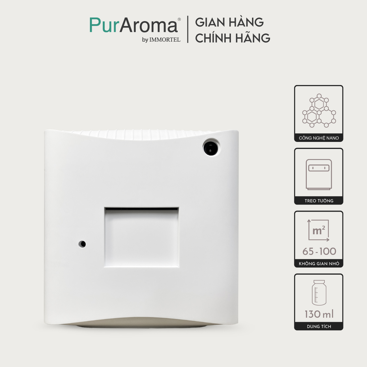 Máy Khuếch Tán Công Nghiệp PurAroma WPA 100S - Công Nghệ Nano Khuếch Tán Siêu Âm