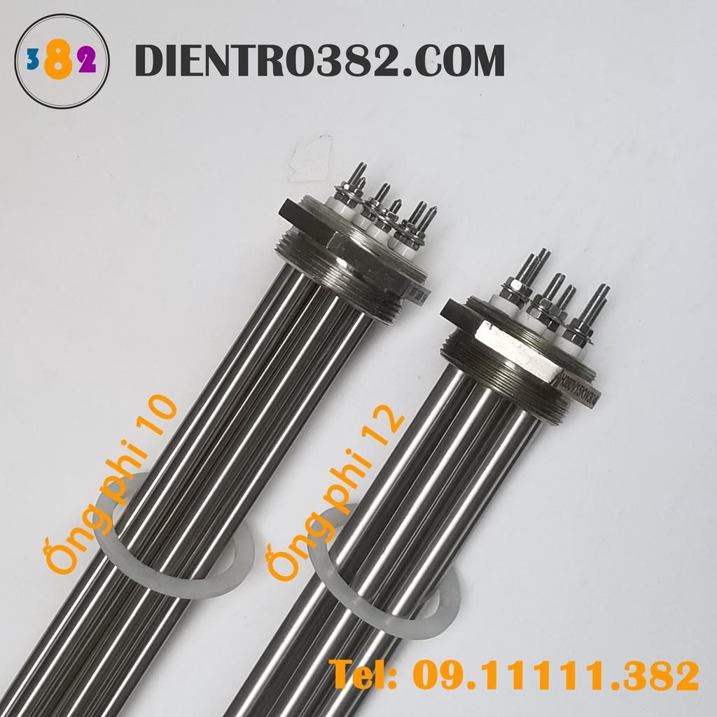 Thanh nhiệt ren phi 59 công suất 15kw cho nồi hơi, đun dầu và đun nước sôi chất liệu inox 304