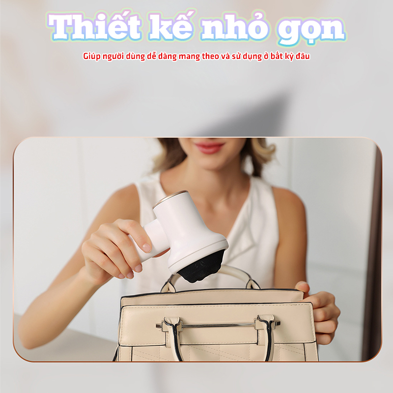 Máy Massage Cầm Tay Mini Puli PL-681DC - 8 Đầu Matxa, Công Suất Mạnh Mẽ Giúp Giảm Đau Mỏi, Thư Giãn