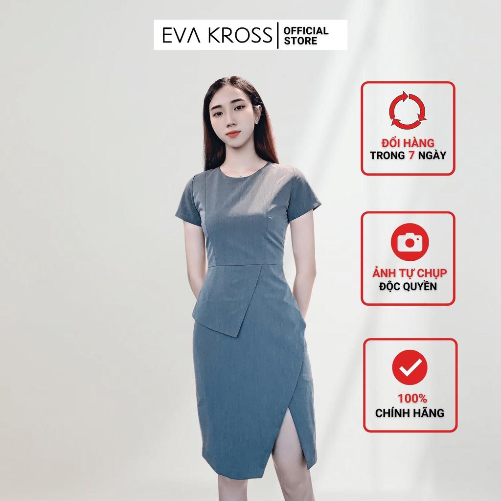 Váy ghi nữ dáng dài, đầm công sở Linna Dress EKS131