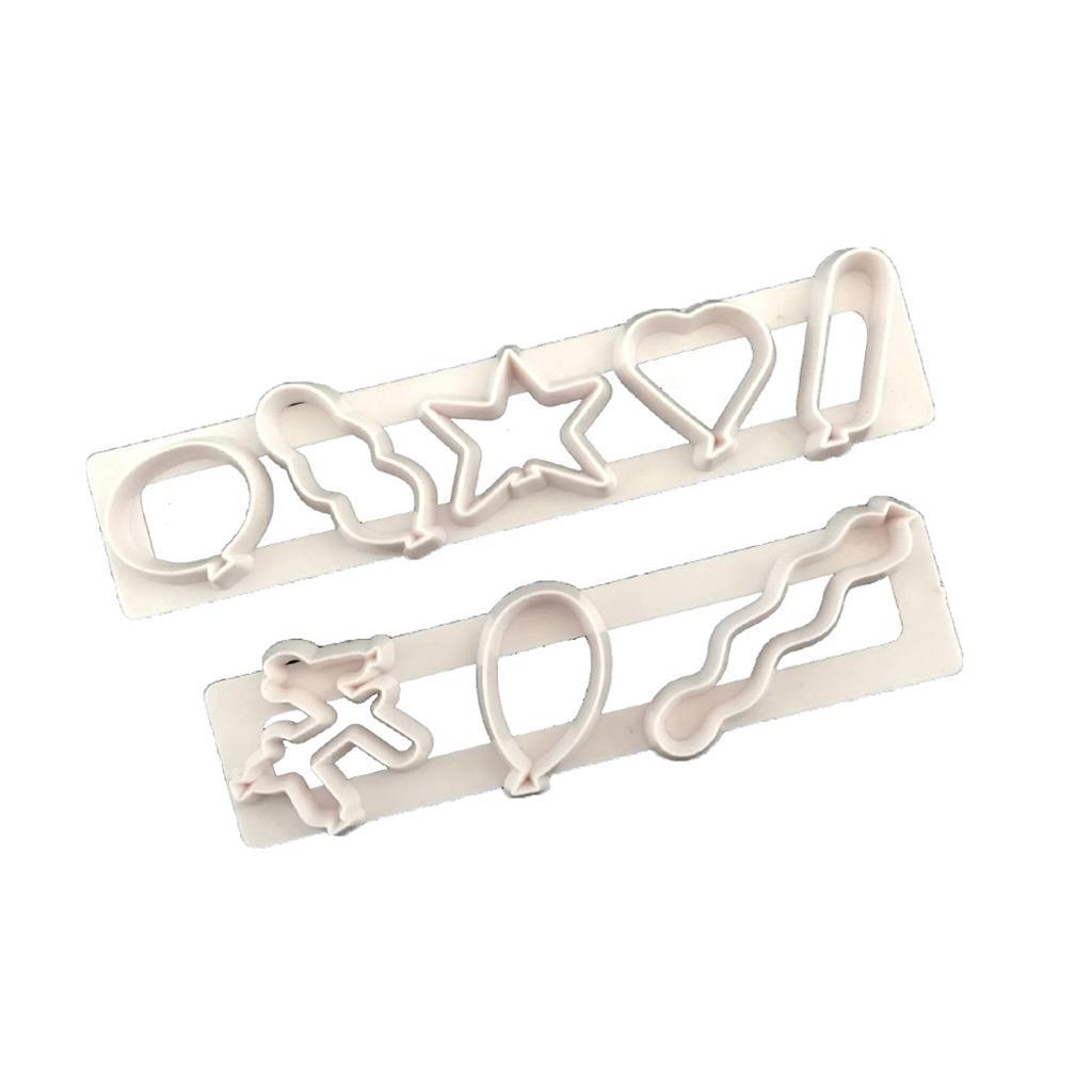 2 Pieces Hollow Plastic Mold Fondant Moulds for Cake Decorating DIY Craft