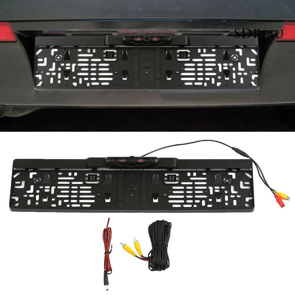 Khung Gắn Biển Số Xe Hơi Với 4 Đèn Led Hỗ Trợ Quay Ban Đêm