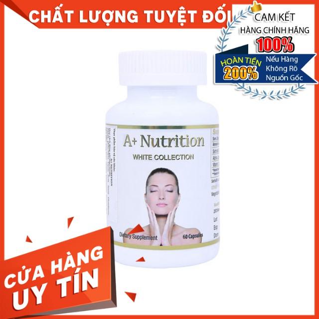 HÀNG NHẬP KHẨU - Viên Uống WHITE Collection A+ Nutrition Trắng Sáng Da Giảm Sạm Nám Chống Lão Hoá Hộp 60 Viên