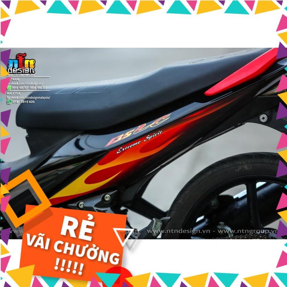 Tem Rời Exciter 2009 Mẫu Lửa Đỏ Vàng Đen