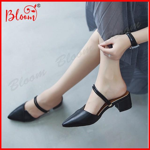 Sandal nữ đi học Hàn Quốc đơn giản, phù hợp nơi công sở, đi chơi hằng ngày YUKIBLOOM 2 quai bít G11