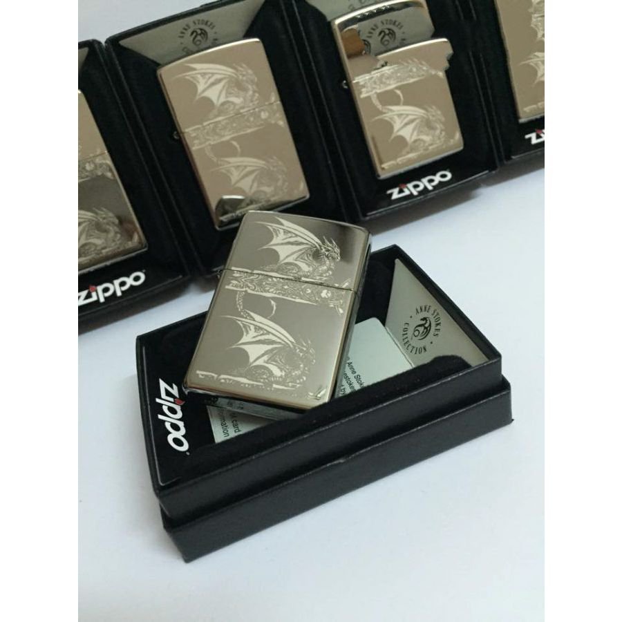 Bật Lửa Zippo Anne Stokes Gothic Black Ice Laser Engrave Chính Hãng Usa