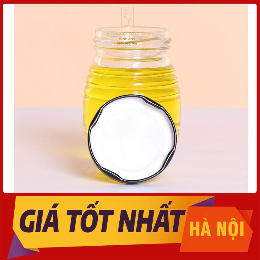 { GIÁ TỐT NHẤT} Hũ Thủy Tinh Tổ Ong Đựng Mật Ong 180ML