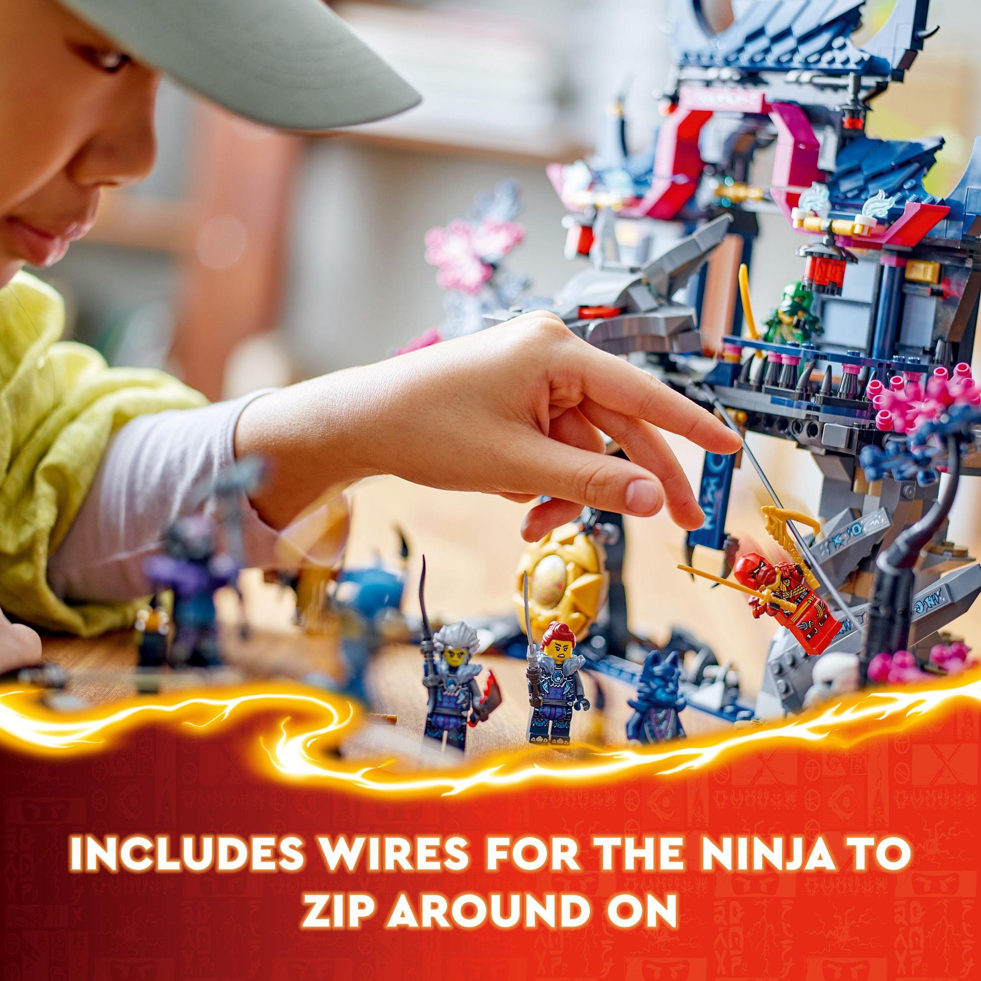 LEGO NINJAGO 71813 Đồ chơi lắp ráp Tu viện bóng tối của mặt nạ sói (1190 Chi Tiết)