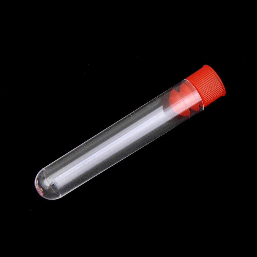 40pcs Test Tubes with Cryovial Graduated Plastic Screw Cap