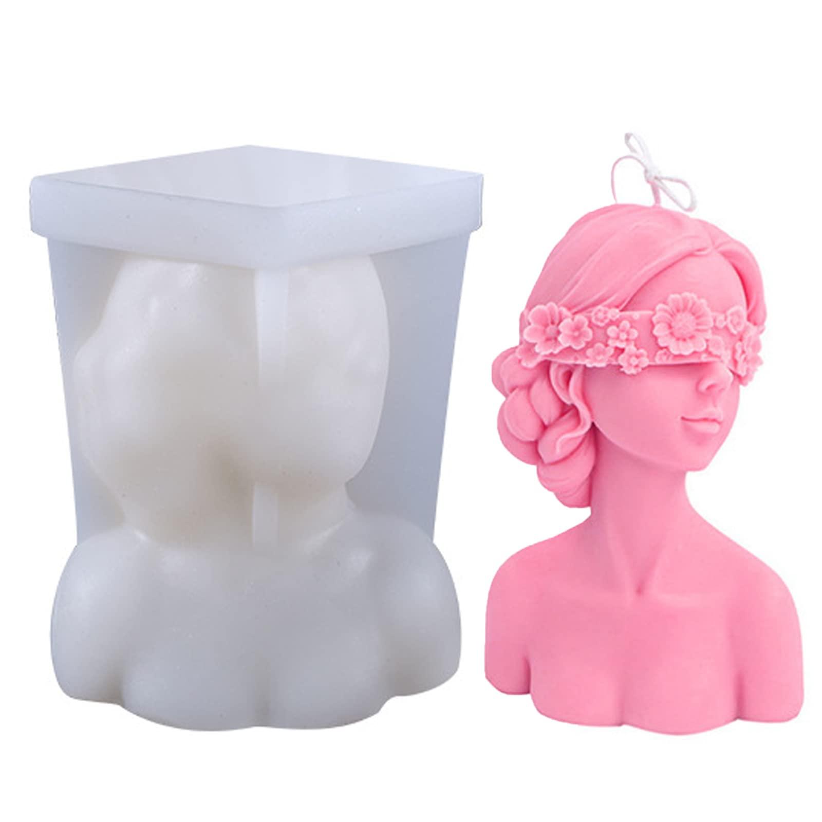 Hình dạng nến silicone, người phụ nữ 3D với hình nến kín hình silicon, hình dạng nến nến, hình dạng silicon, hình nến, sản xuất nến silicon tự làm để sản xuất nến nước hoa