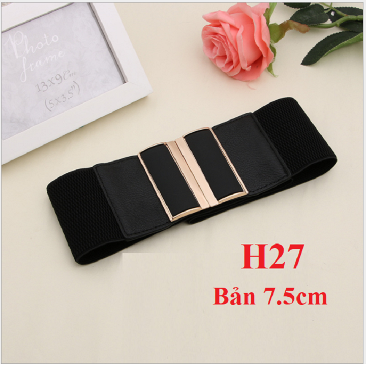 Đai váy - nịt đầm bản to bản 7,5cm H27