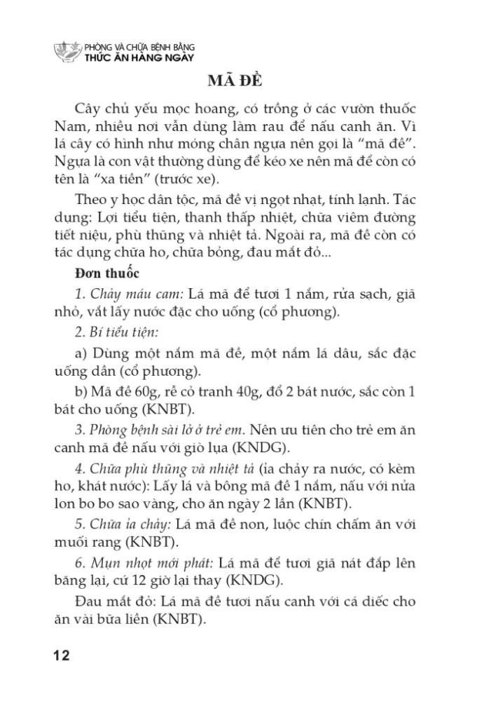 Sách - Phòng Và Chữa Bệnh Bằng Thức Ăn Hàng Ngày (Tái Bản 2025)