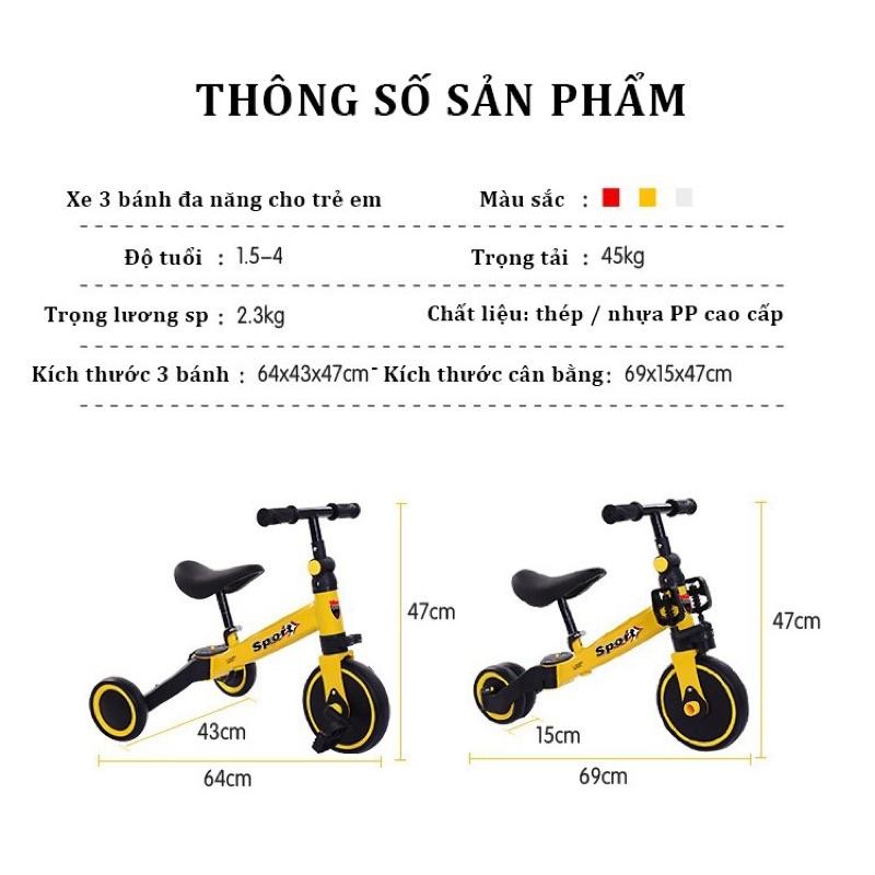 Xe Chòi Chân, Thăng Bằng Có Bàn Đạp 3in 1 , đạp 3 in 1, đạp 3 bánh,xe chòi 3 in 1 happy,xe