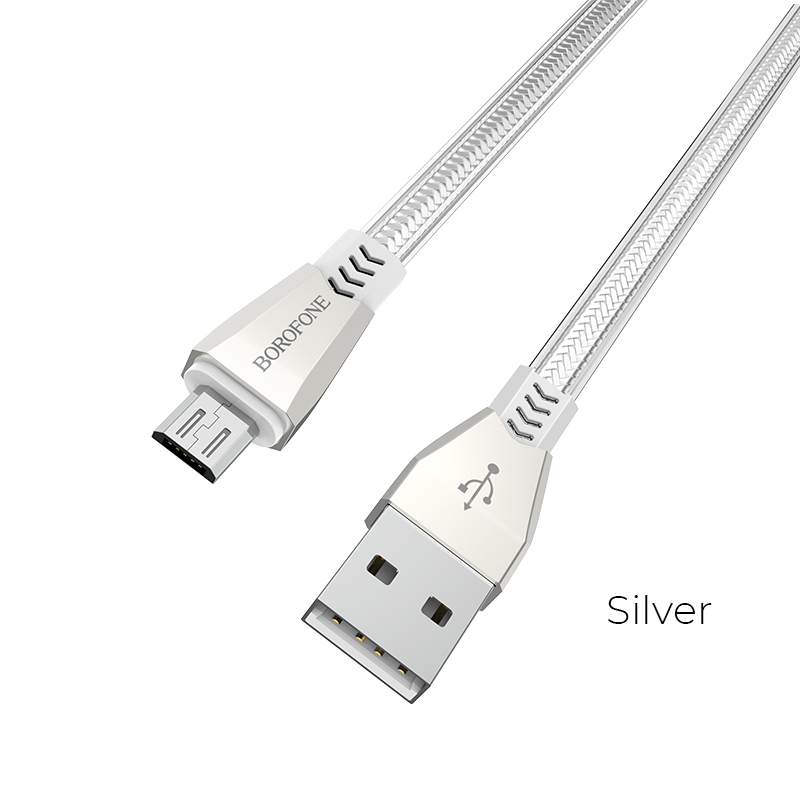 Cáp sạc Micro USB dài 1m2 Borofone BU2 - Hàng chính hãng