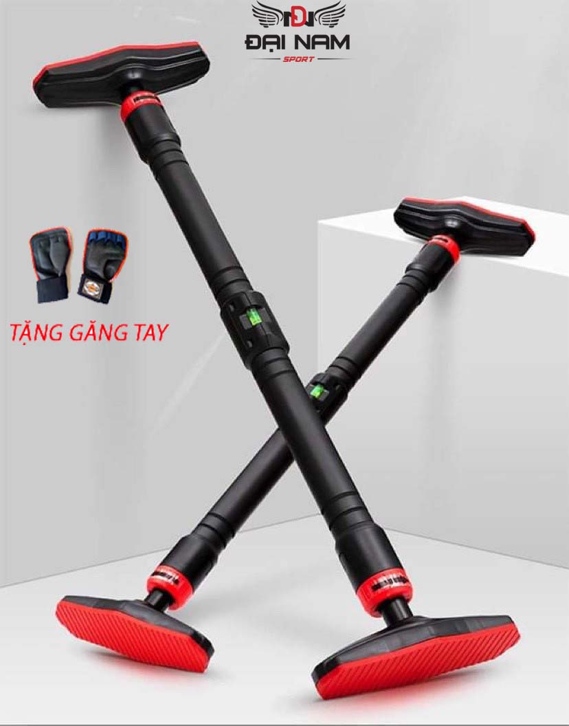 Xà Đơn Treo Tường 2023 Thế Hệ Mới Tích Hợp Giọt Nước Chỉnh Thăng Bằng Chịu Lực 250Kg Đại Nam Sport Tặng Găng Tay Tập Xà - 90 - 140Cm