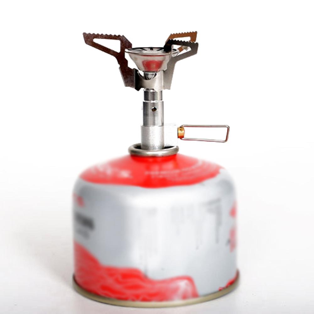 Mini Camping Stove Backpacking Gases Burner Stove with Removable Bracket for Outdoor Cooking Camping Picnic Backpacking Hiking