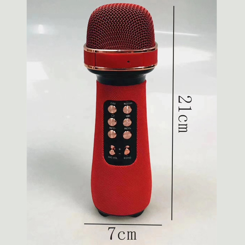 Micro karaoke kèm loa bluetooth Mini, AUX, USB, microSD, FM, TWS - Hàng Chính Hãng 