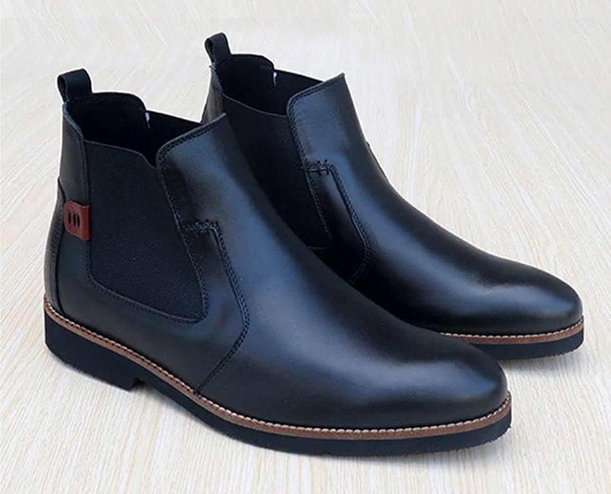 GIÀY TĂNG CHIỀU CAO - GIÀY CAO DÀNH CHO NAM GIỚI T&amp;TRA S1077 BOOTS - CAO 7CM GIÀY ĐỘN NAM CAO VƯỢT TRỘI