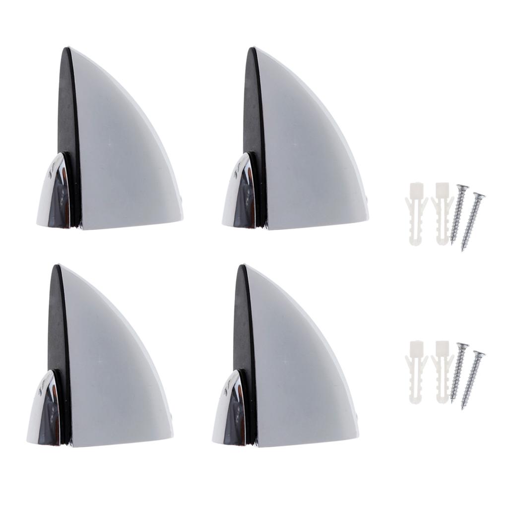 4x Adjustable Wood Glass Clamp Bracket Holder for Balustrade Shelf , for 3mm-32mm Glass Wood