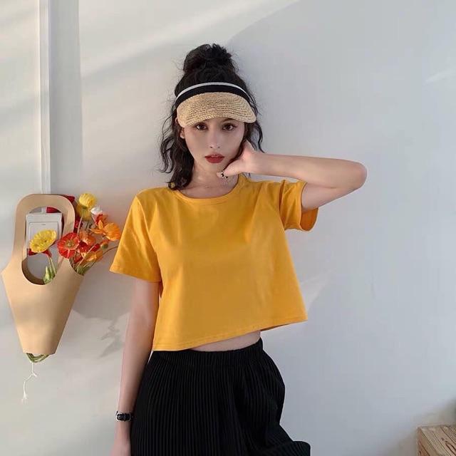 Áo Crt trơn form rộng tay lỡ TTK888