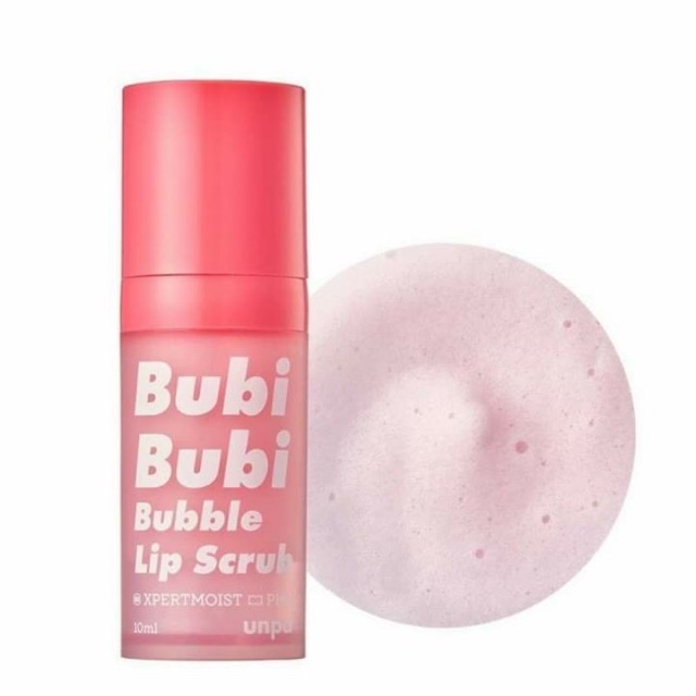 Tẩy Da Chết Sủi Bọt Thải Độc Môi Bubi Bubi  Bubble Lip Scrub unpa- gel làm mềm và hồng môi 10ml