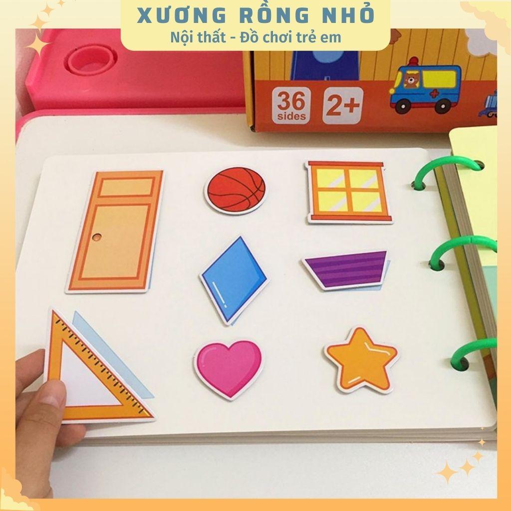 Học Liệu 17 Chủ Đề, Đồ Chơi Giáo Dục Sớm Cho Bé, Bảng Bận Rộn Quiet Book, Busy Board, Bóc Dán Cho Bé 2-6 tuổi