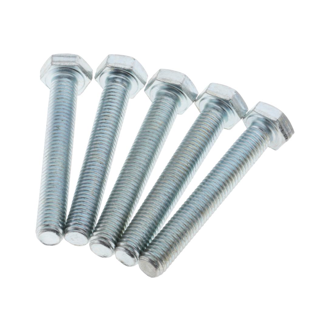5 Miếng M8 X 60 Mm Đầu Lục Giác Bu Lông Ốc Vít Thép Không Gỉ