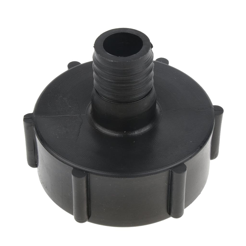 Plastic IBC Tote Valve Adapter, IBC Tank Fitting for Hose - 2 inch Coarse Thread to 1 inch Male Fine Thread, Easy to Install