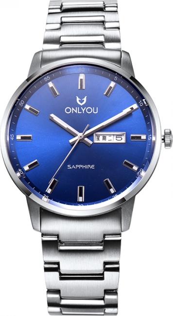 Đồng hồ Onlyou Nam U1021GA Dây thép không gỉ 40mm