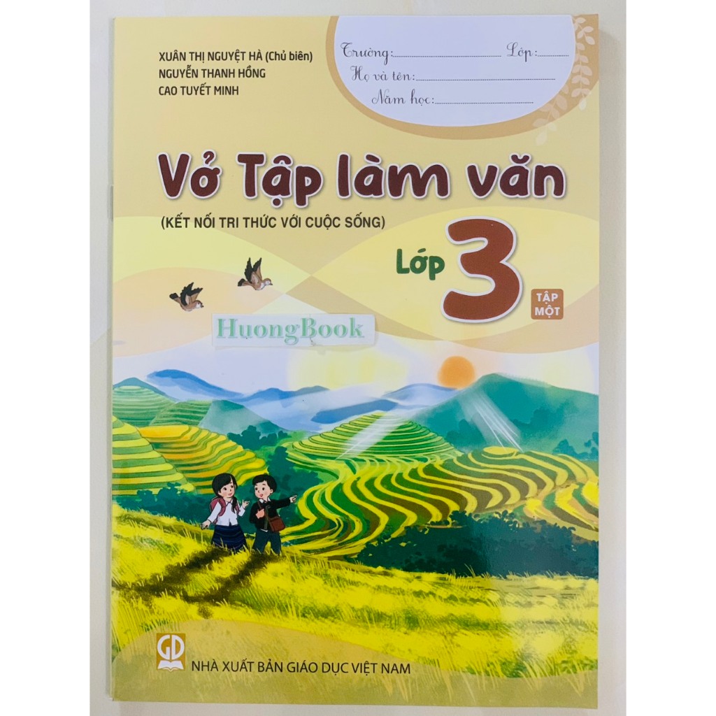 Sách - Combo Vở tập làm văn lớp 3 tập 1+2 (Kết nối tri thức với cuộc sống) (ED)