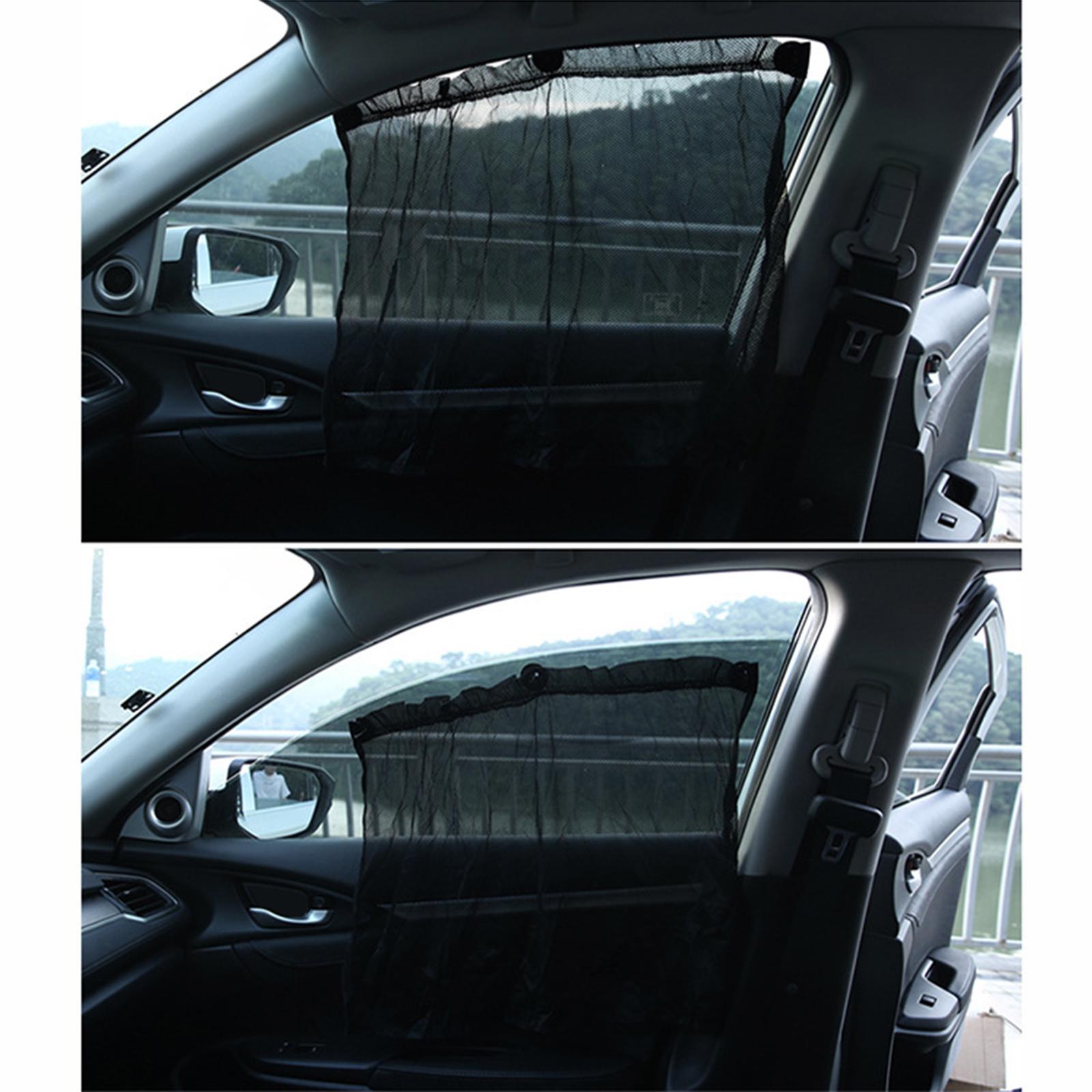2x Side Window Car Sun Shade Curtain, Mesh Sunshade, Car Sun Side Window Mesh Curtain, Car Window Sun Shade Covers, Fit for Side Windows