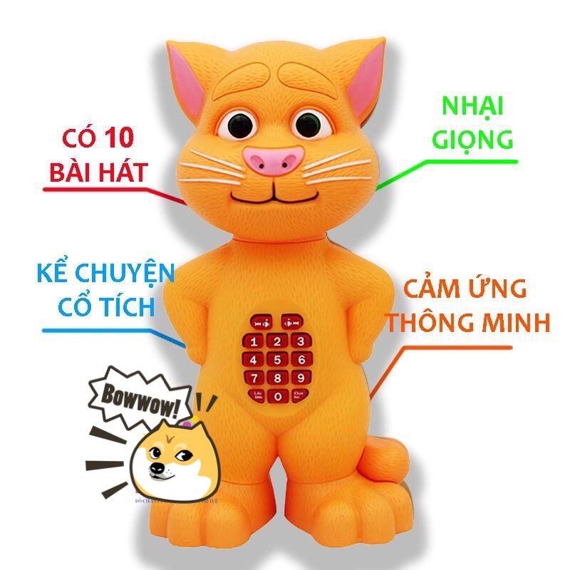 Đồ Chơi Chú Mèo Ngộ Nghĩnh Đáng Yêu Biết Hát Trò Chuyện Với Bé,Ghi Âm Hàng Việt Nam