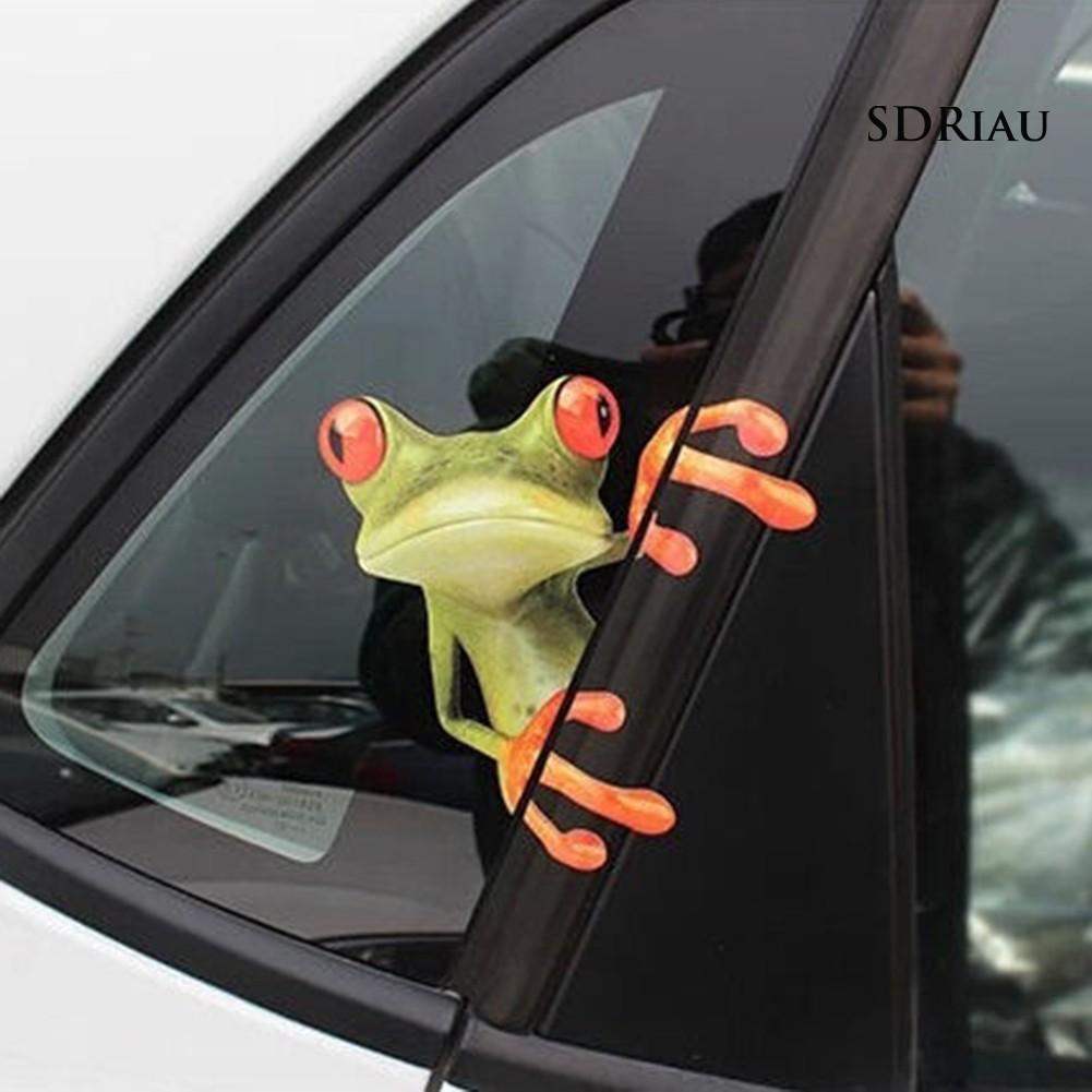 Sticker Dán Hình Con Ếch 3d