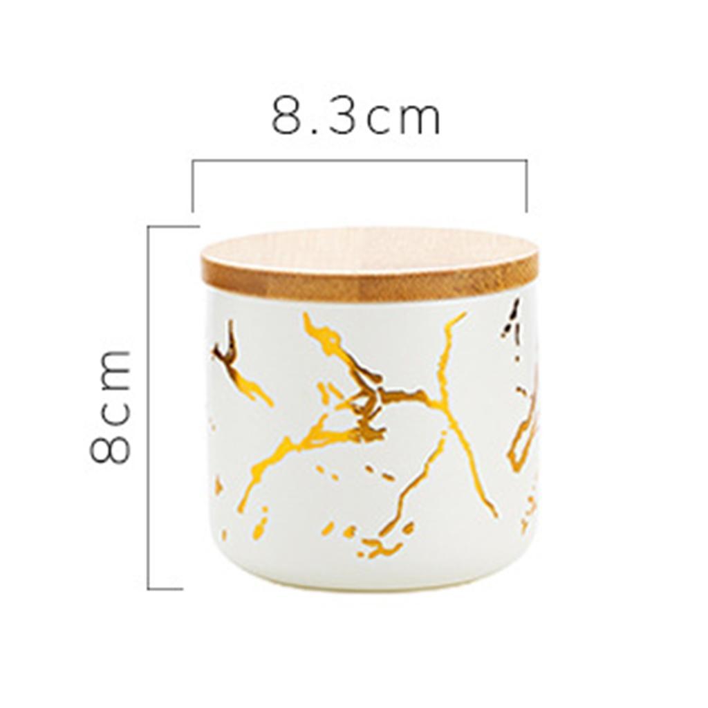 2pcs Modern Ceramic Sugar Bowl Airtight Lids Sugar Dispenser for Kitchen