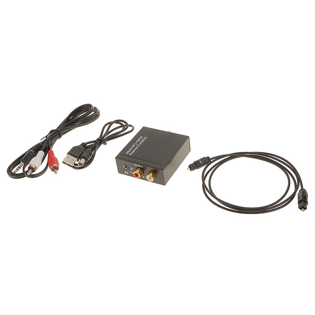 Digital Coaxial Toslink Optical Analog L / R Audio Converter Adapter