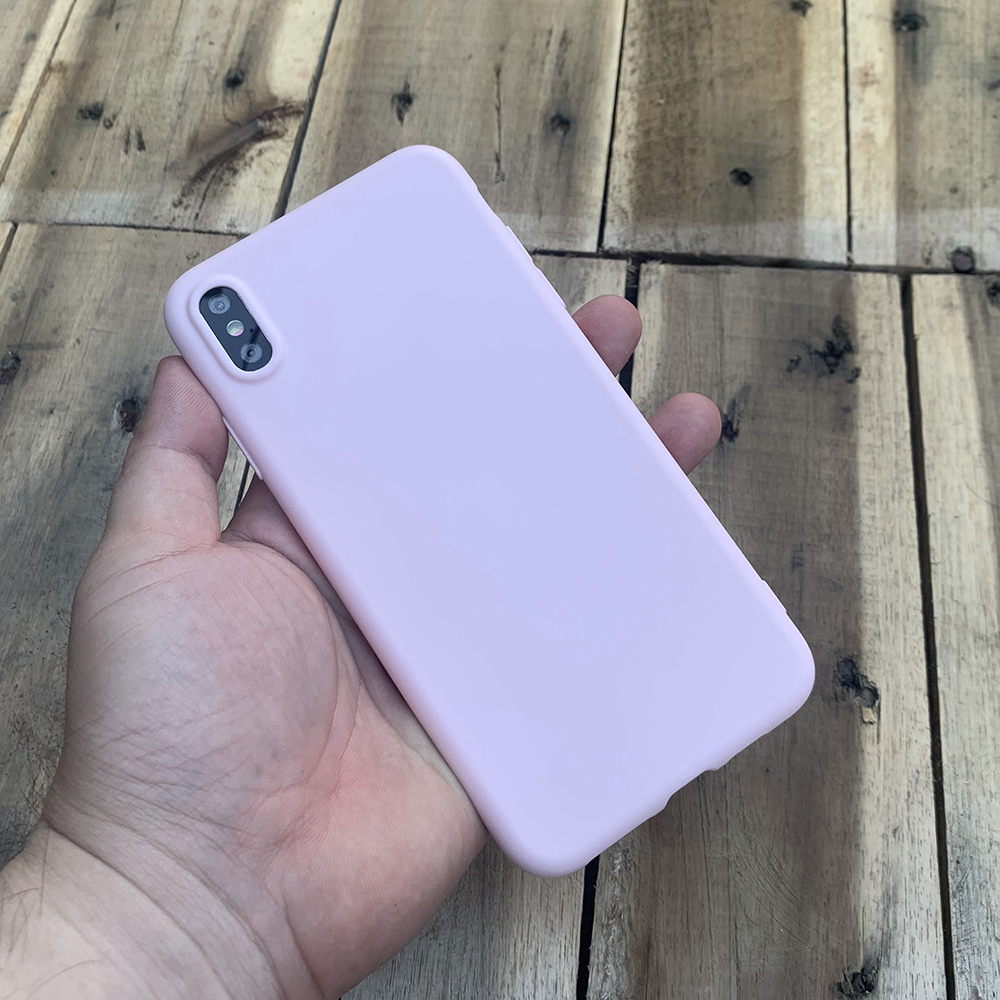 Ốp lưng dẻo mỏng dành cho iPhone X / iPhone XS - Màu hồng